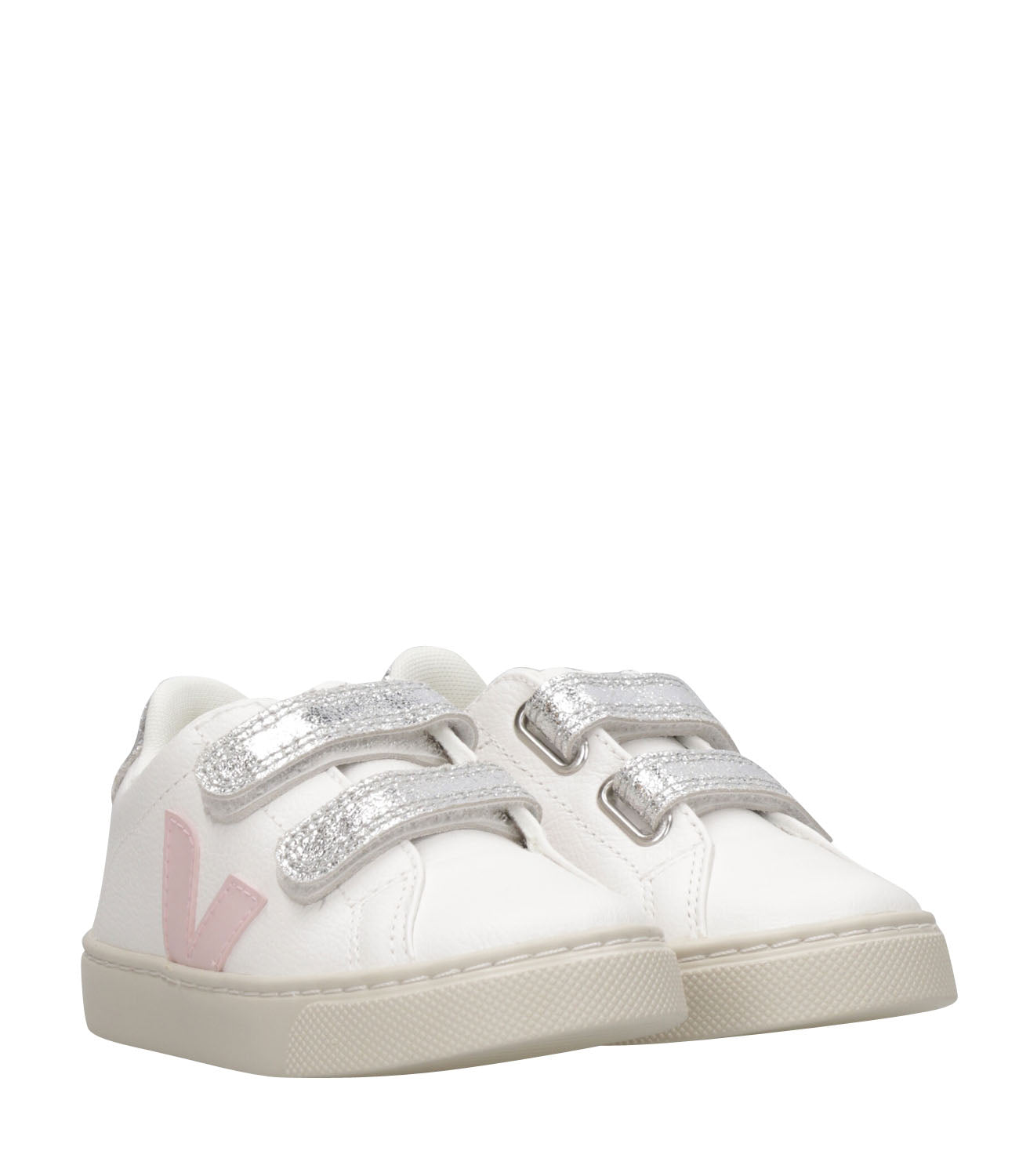 Veja Kids | Sneakers Chromefree Bianco e Rosa